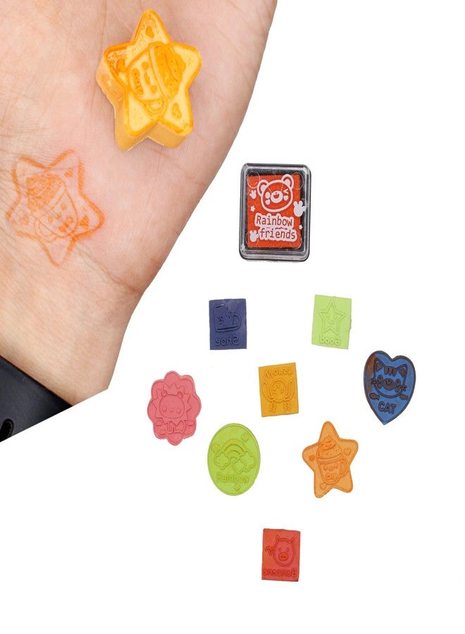 Fully Kids Stamps with Ink Pad for Card Making, Scrapbooking and DIY Artwork - Image 1